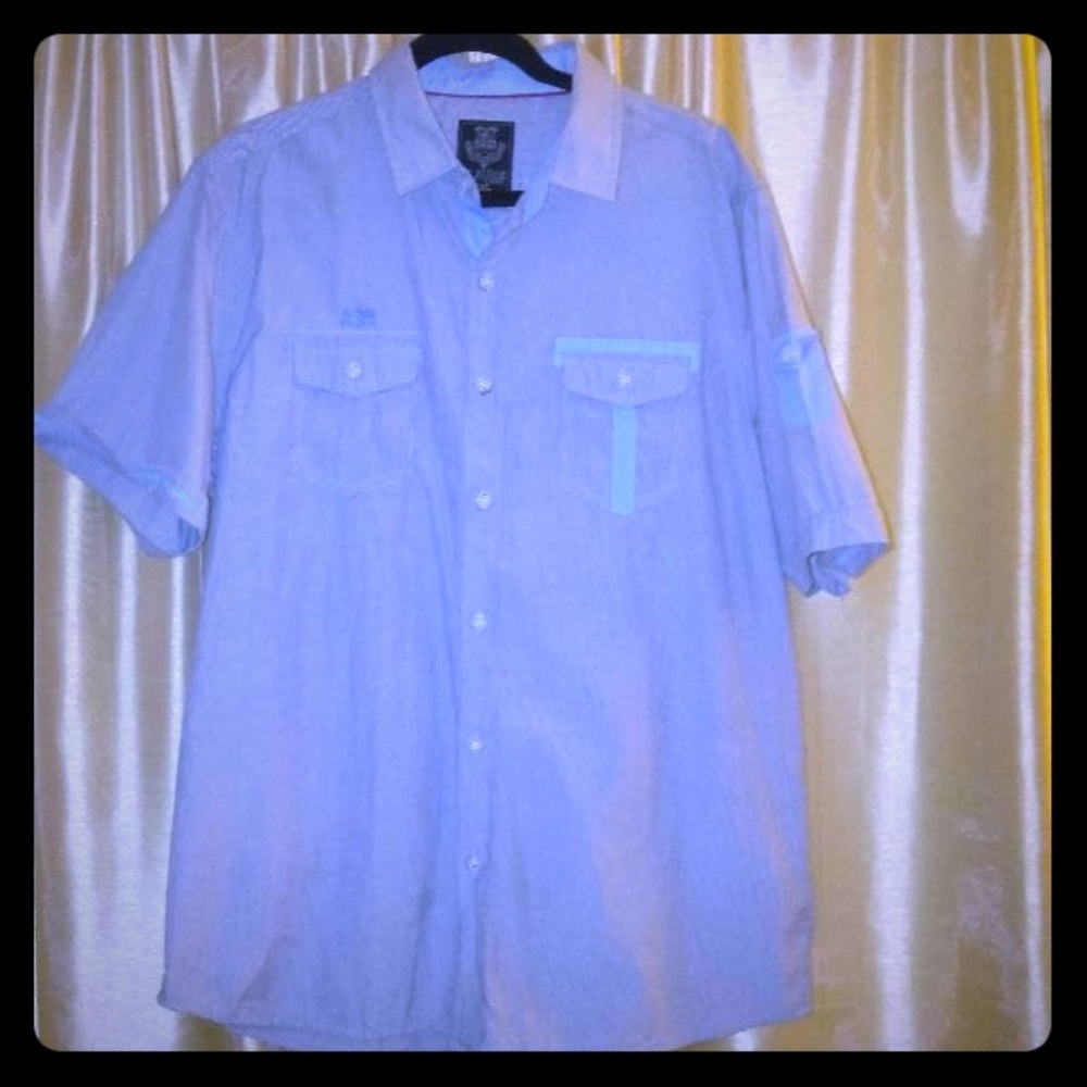 MO7 Men’s dress shirt (blue) XXL